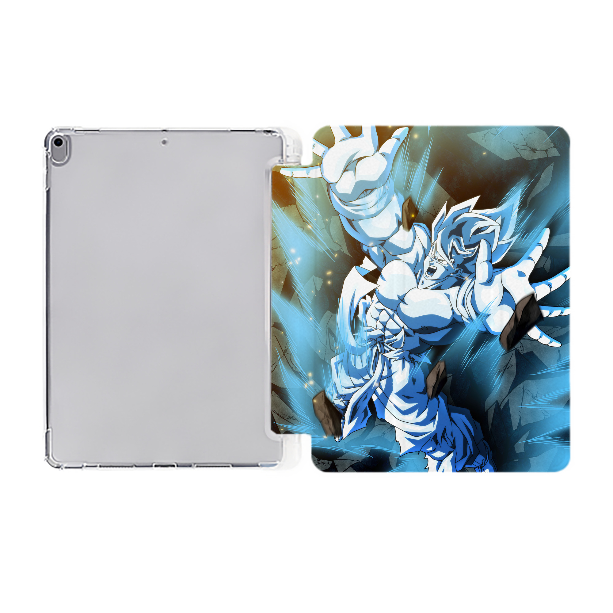 （画像用） ドラゴンボール DRAGON BALL IPad ケース ペン収納付き 三つ折りスタンド PUレザー×シリコン 対応機種9.5/10.5/10.9インチ